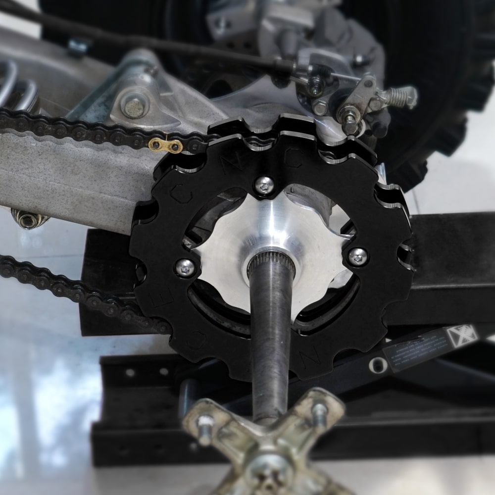 Rear Dual Sprocket Guards Chain Protector For Yamaha Raptor 700 R 06-26