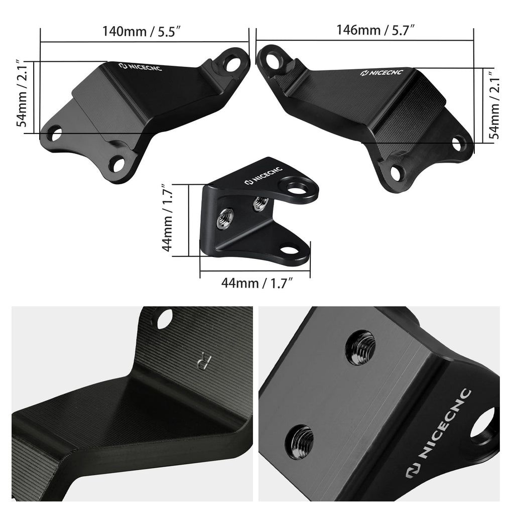 Engine Stay Mounting Holder Bracket Kit Thickened For Yamaha Raptor 700 R 2008-2026