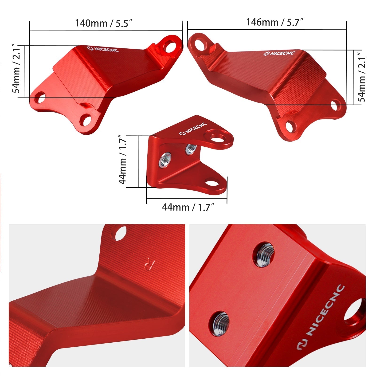 Engine Stay Mounting Holder Bracket Kit Thickened For Yamaha Raptor 700 R 2008-2026