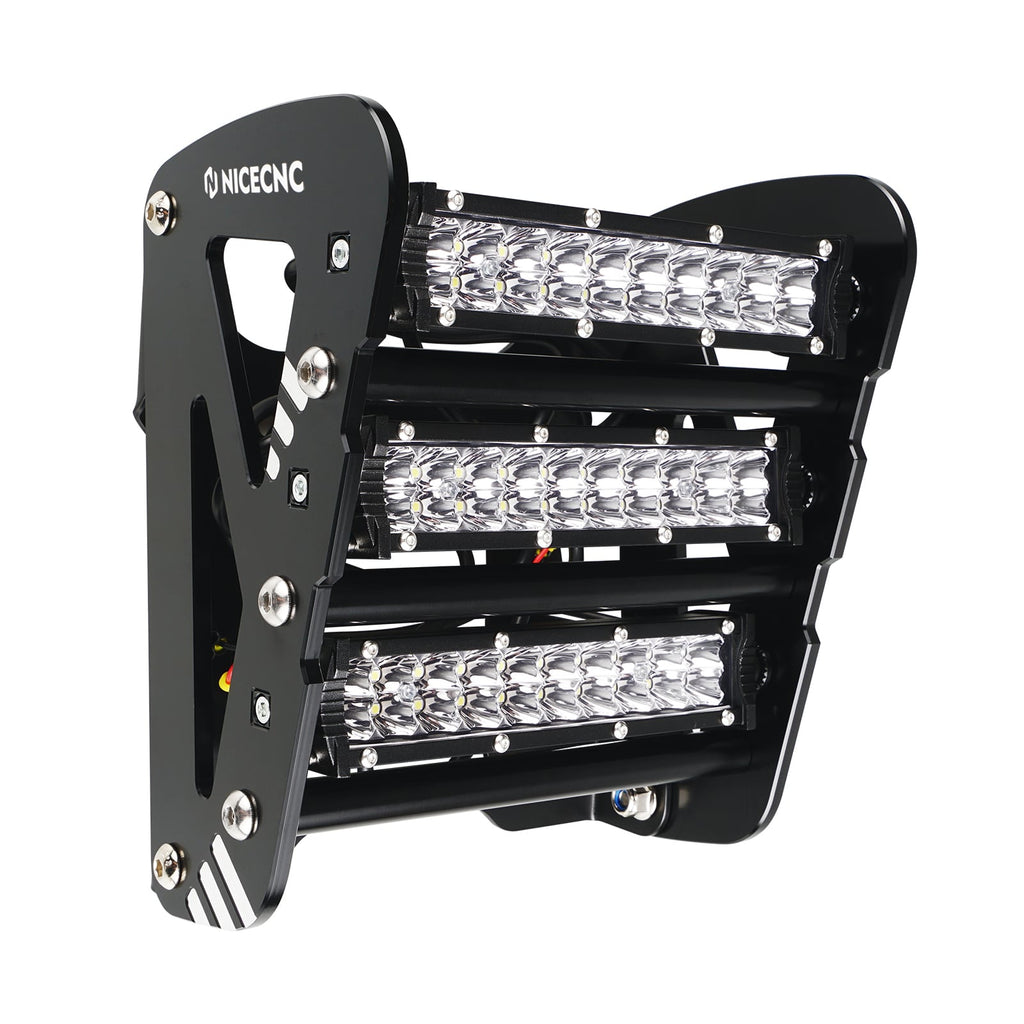 ATV Front Bumper w/LED Head Lights Bar Kit For Yamaha Raptor 700 R 2013-2026