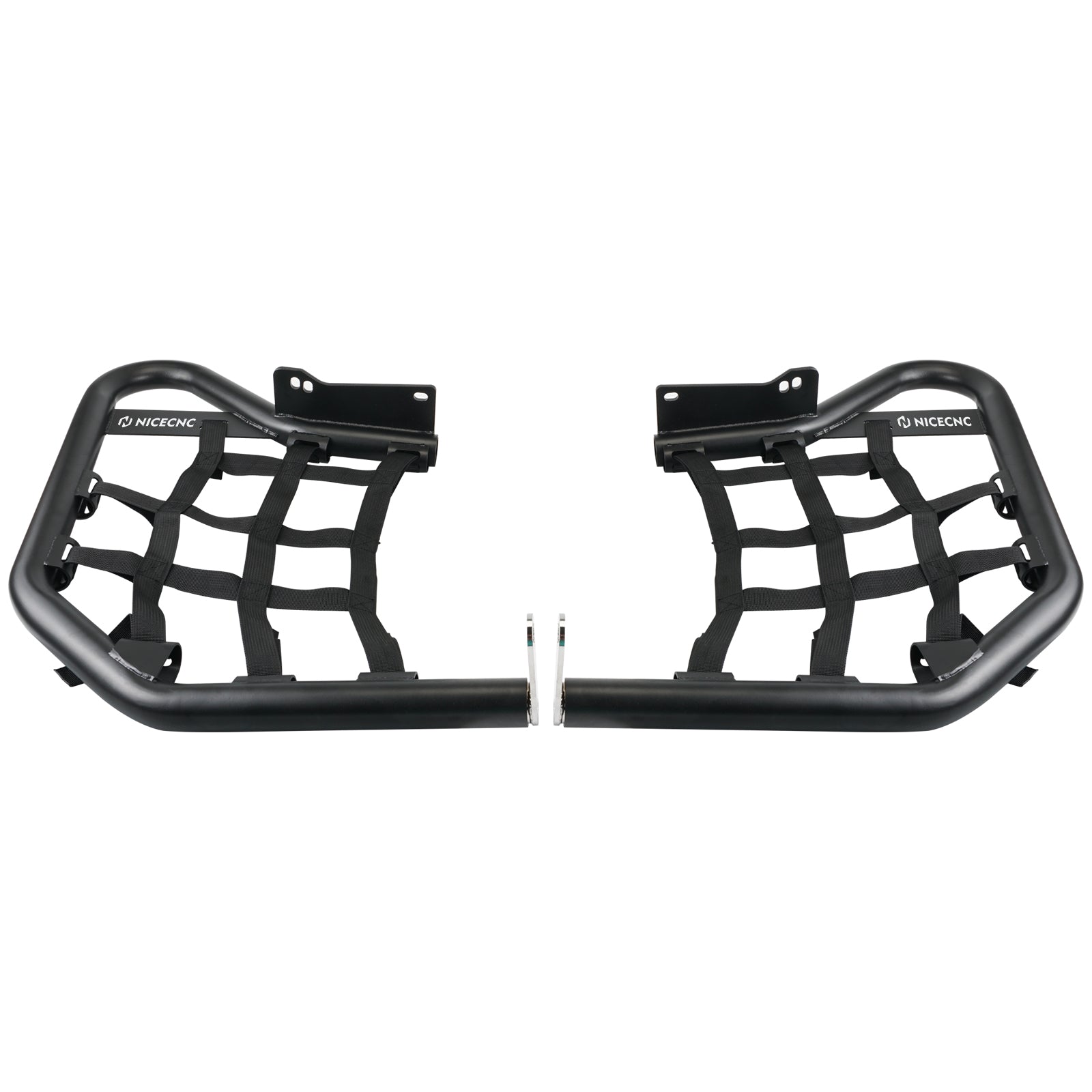 ATV Foot Peg Nerf Bars Heel Guards w/Webbing For Yamaha Raptor 700 700R 06-26