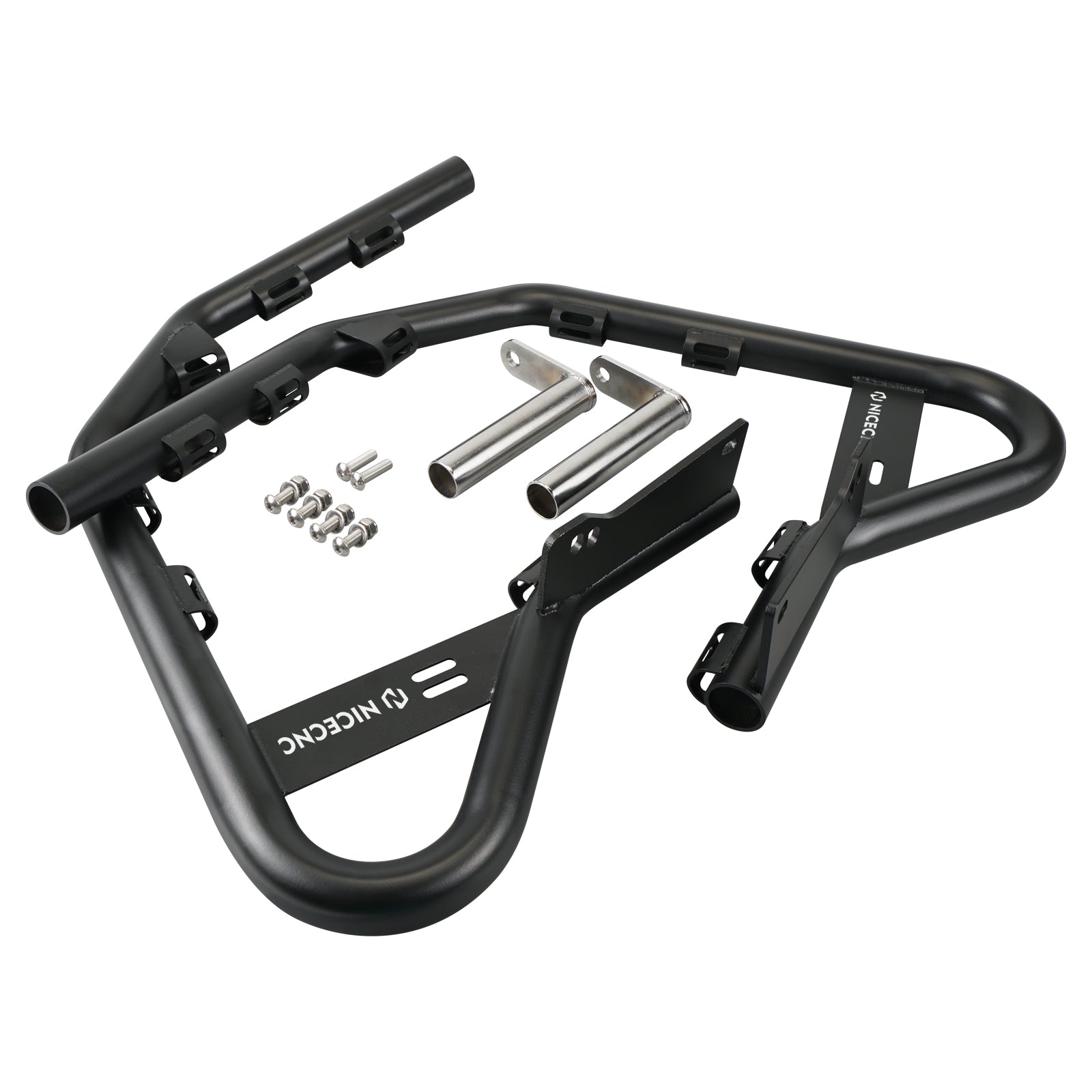 ATV Foot Peg Nerf Bars Heel Guards w/Webbing For Yamaha Raptor 700 700R 06-26