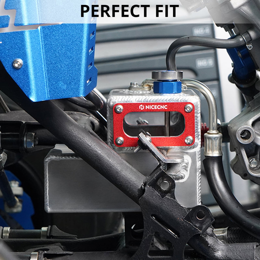 Transparent Oil Tank Cooler Reservoir Bottle For Yamaha Raptor 700 R 13-26