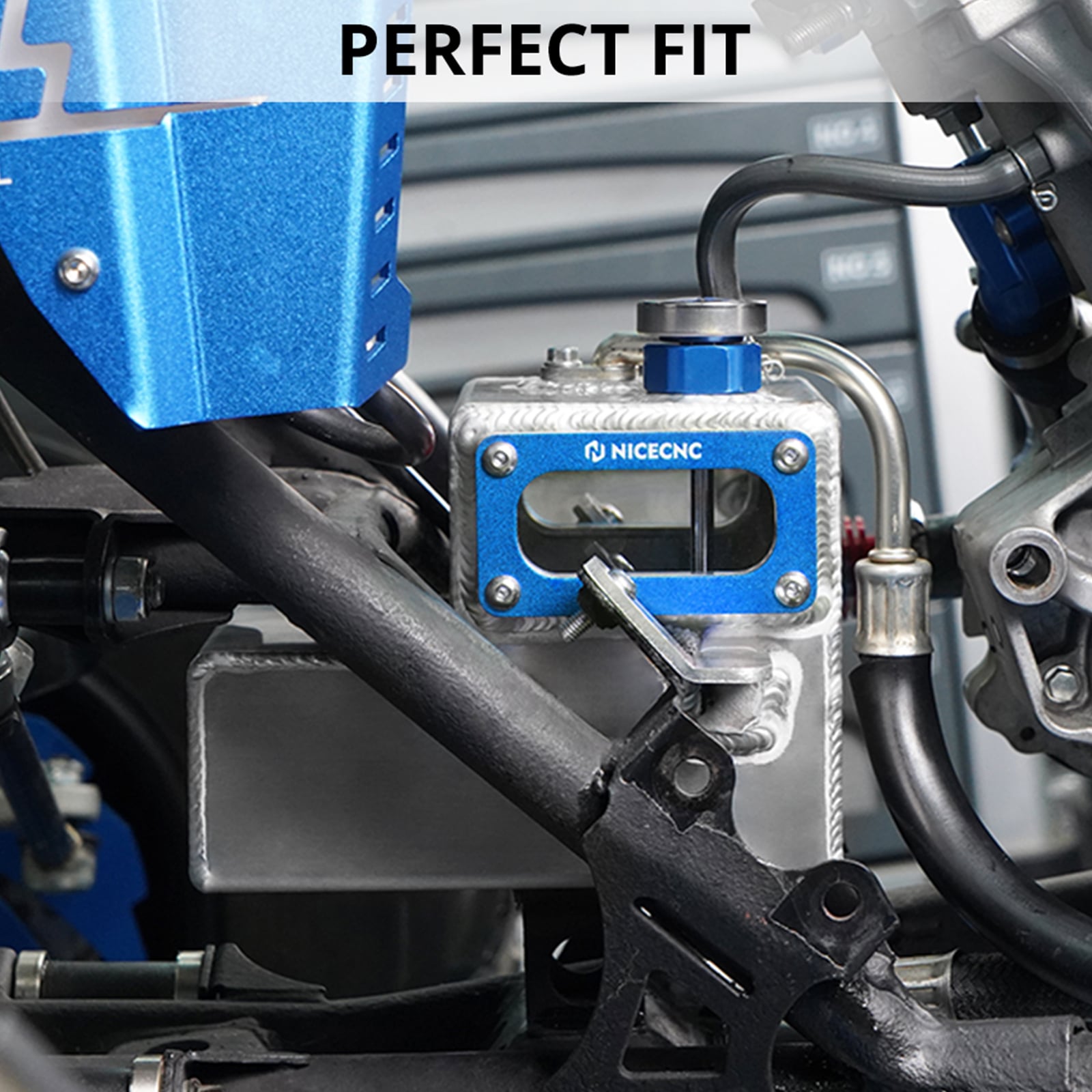 Transparent Oil Tank Cooler Reservoir Bottle For Yamaha Raptor 700 R 13-26