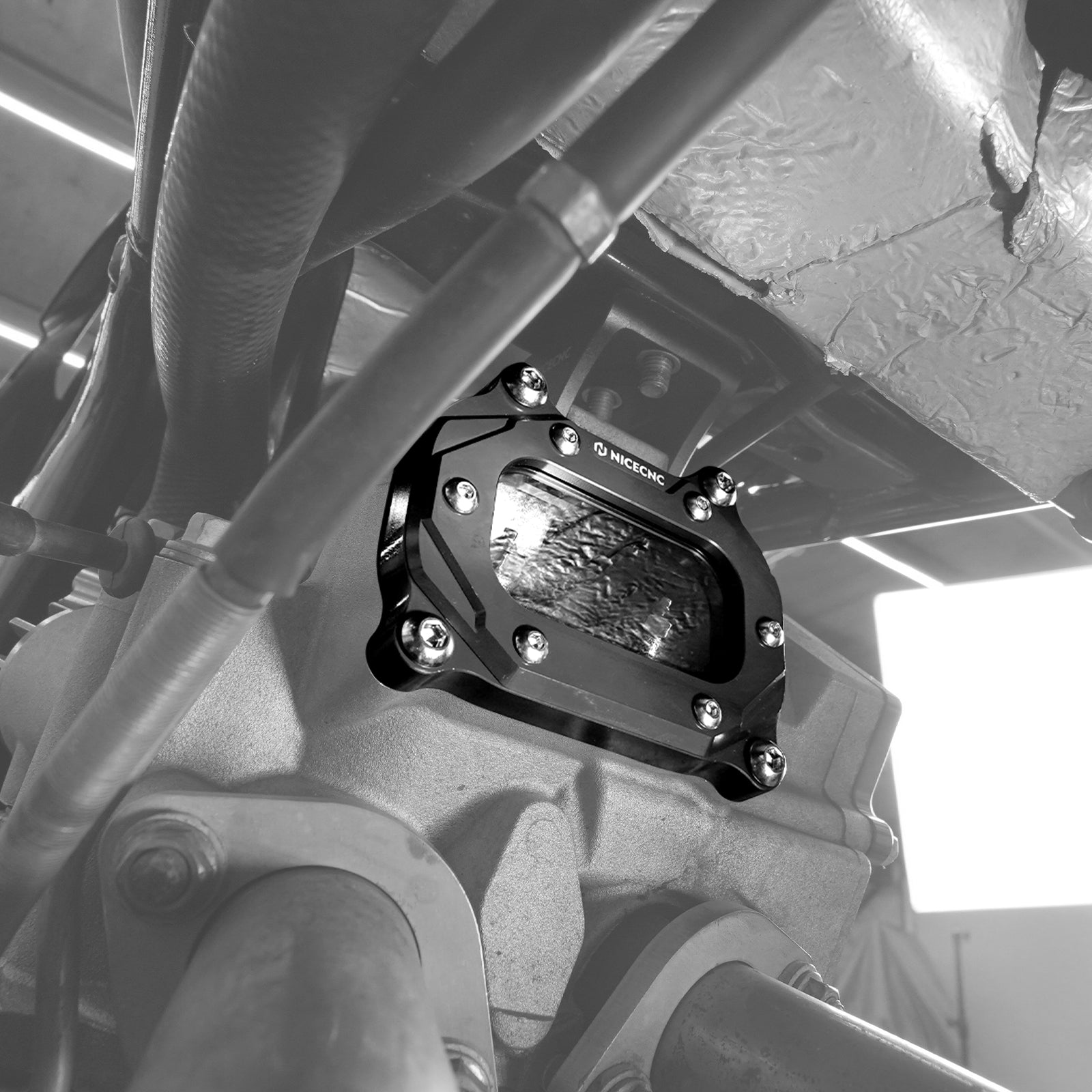 Transparent Cylinder Head Side Cover For Yamaha Raptor Grizzly Kodiak 700 R