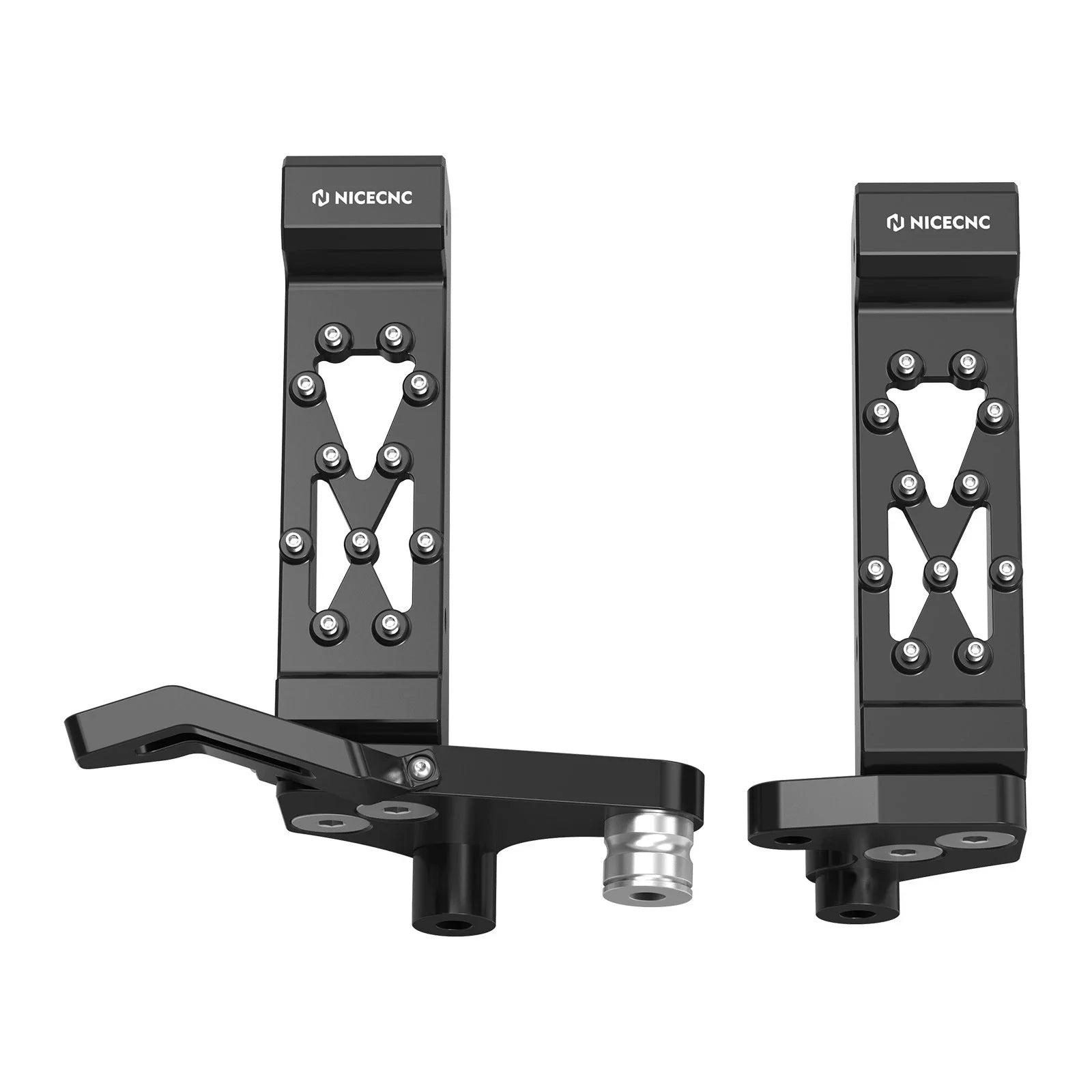 Foot Pegs Footrest Pedals Assembly Kit For Yamaha Raptor 700 R 2006-2023