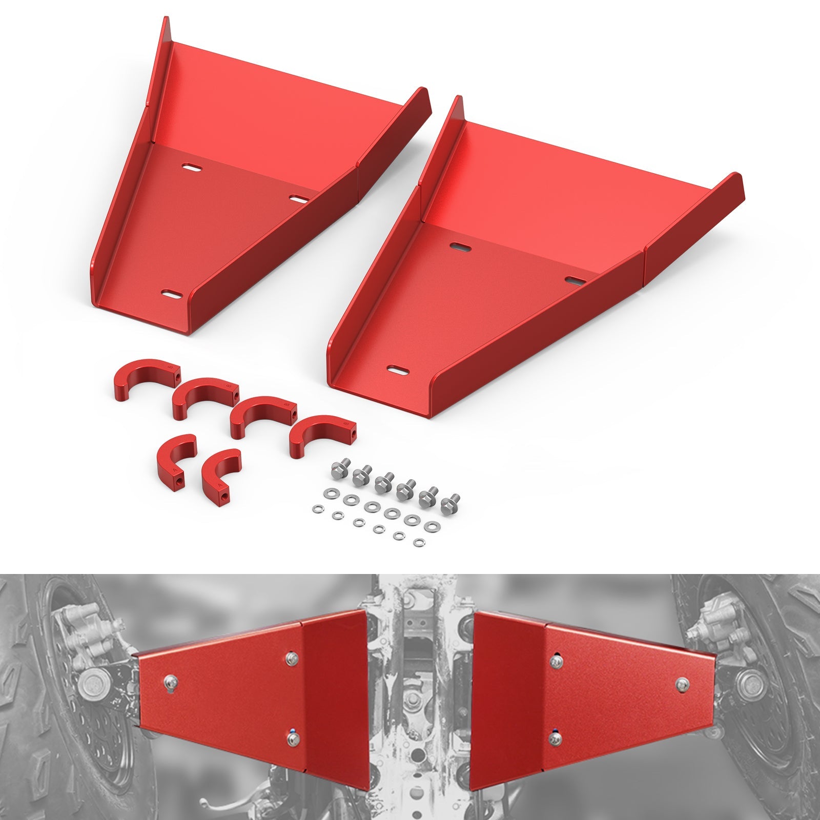 ATV Front A-Arm Guards Skid Plate Covers For Yamaha Raptor 700 700R 2006-2026 Position 11
