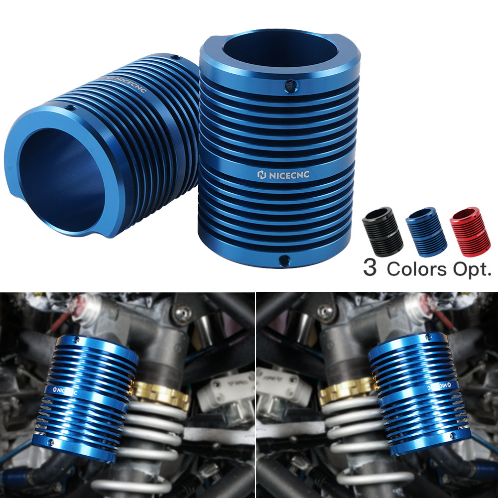 ATV Finned Front Shock Suspension Absorber Coolers For Yamaha Raptor 700 R Position 1