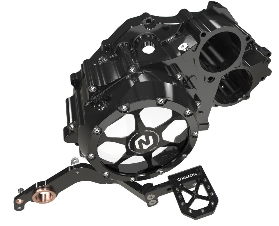 Transparent Clutch Crankcase Cover & Brake Pedal For Yamaha Raptor 700 R 2006-2025