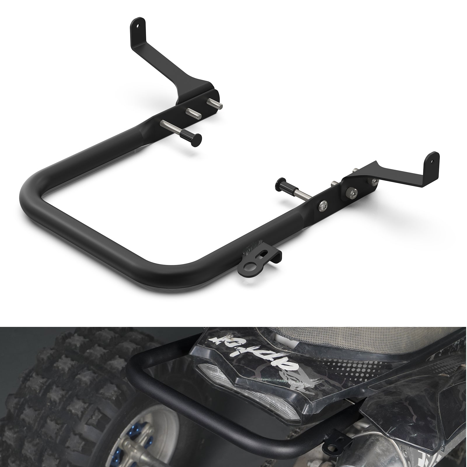 Heavy-duty Rear Grab Bar Bumper Support For Yamaha Raptor 700 R 06-26