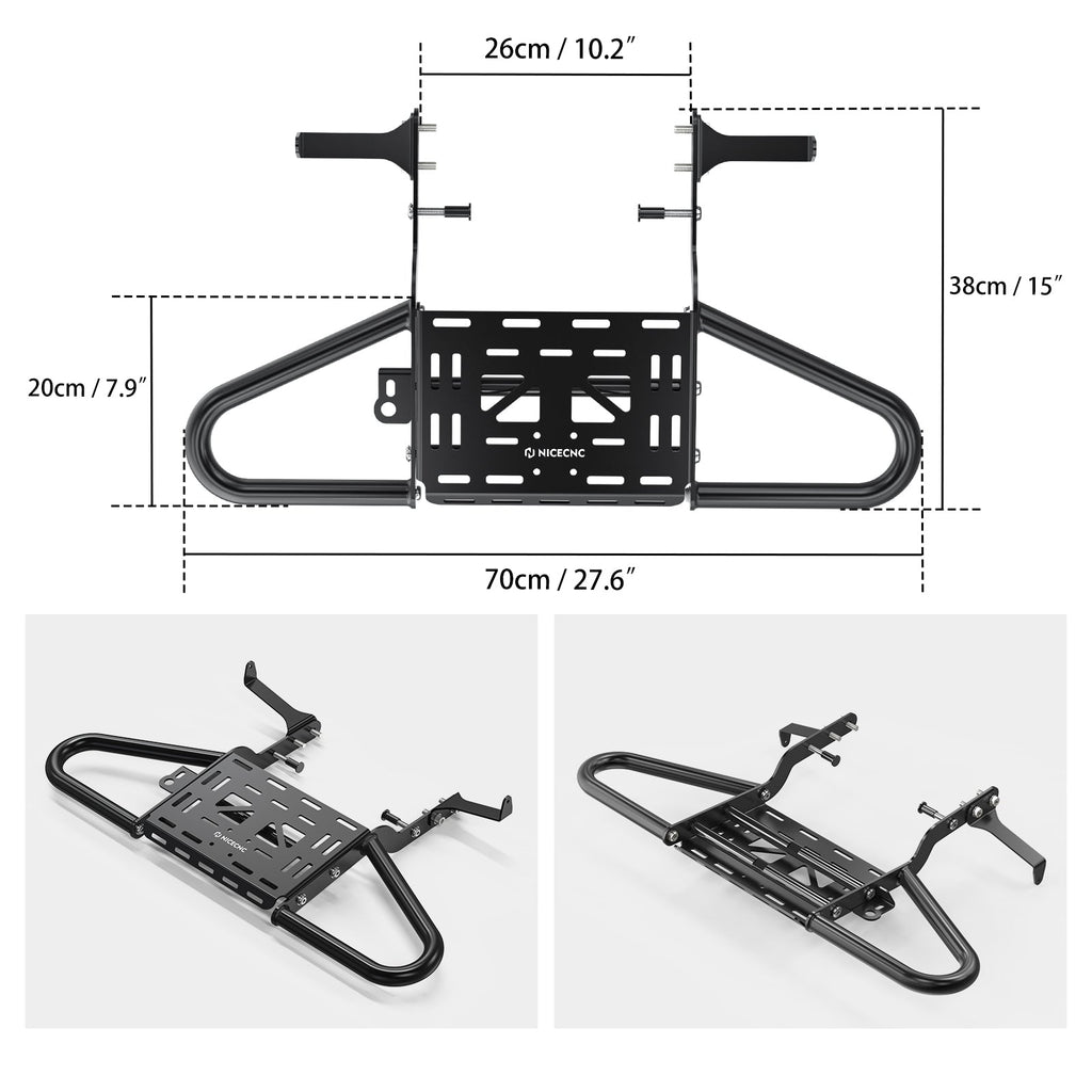 ATV Rear Grab Bar Luggage Rack Carrier For Yamaha Raptor 700 R 2006-2026