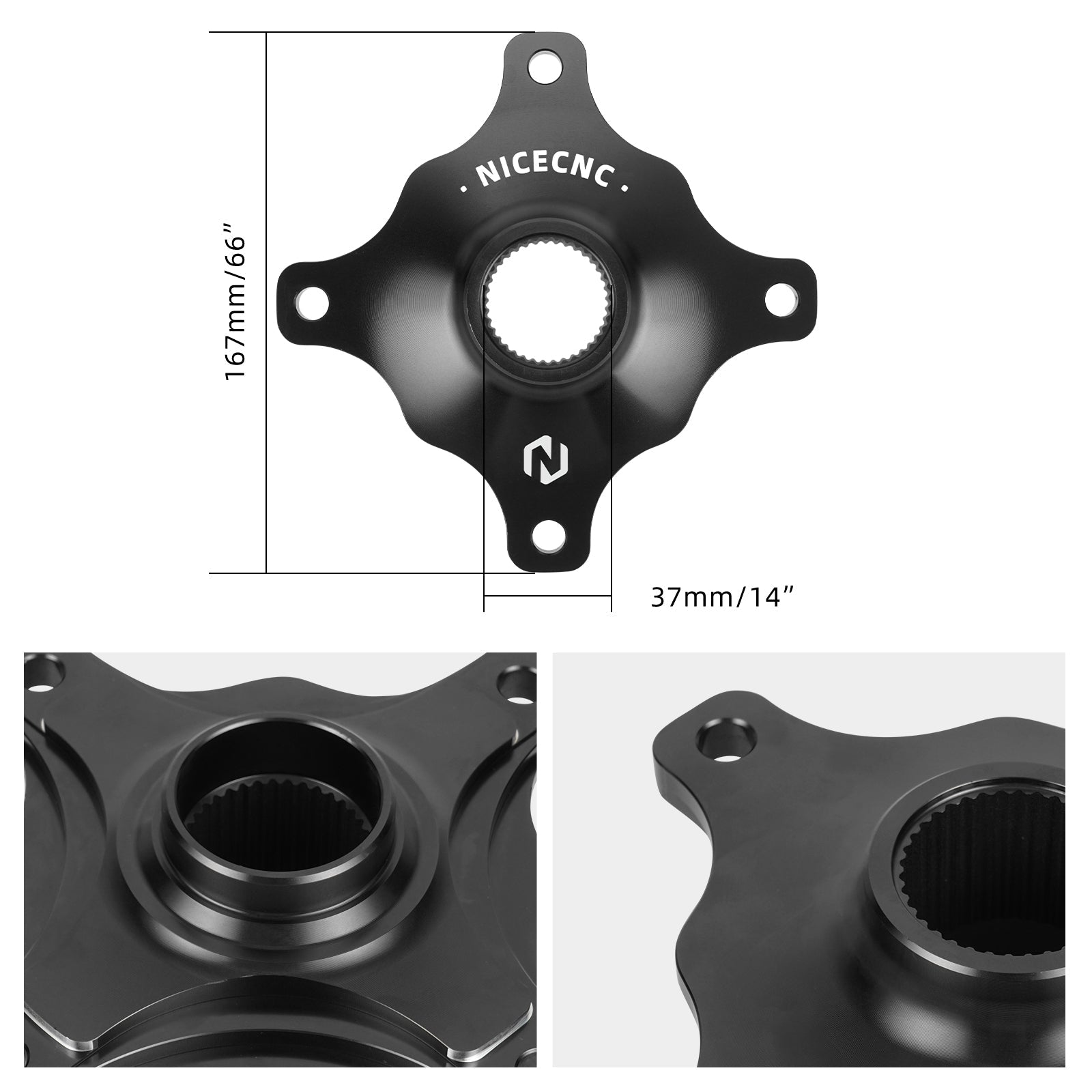 Rear Wheel Axle Collar Sprocket Hub For Yamaha Raptor 700 R 2006-2025