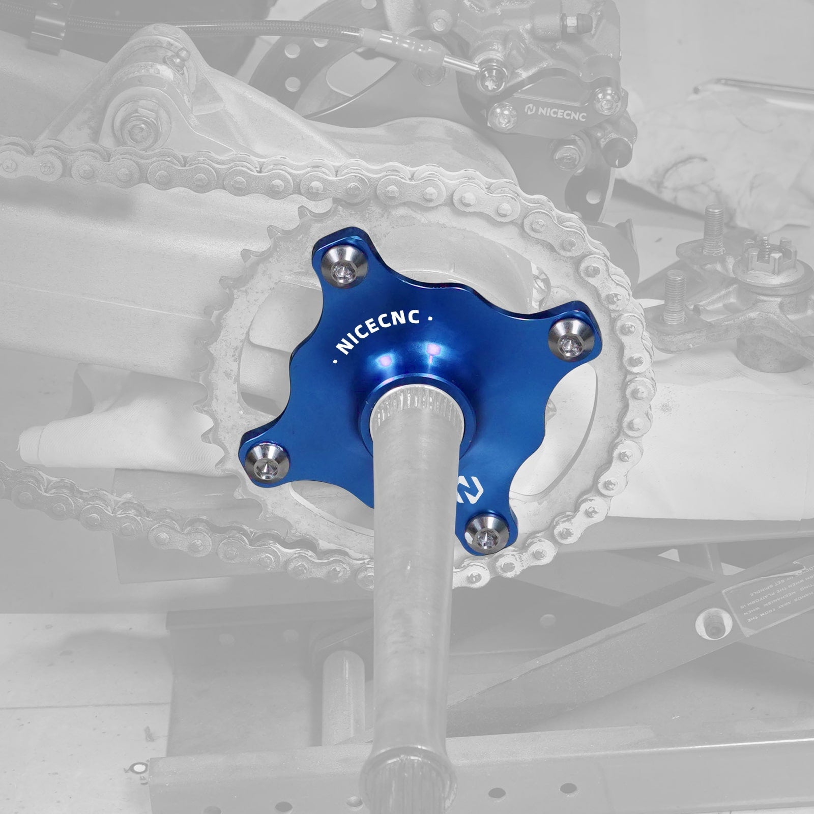 Rear Wheel Axle Collar Sprocket Hub For Yamaha Raptor 700 R 2006-2025