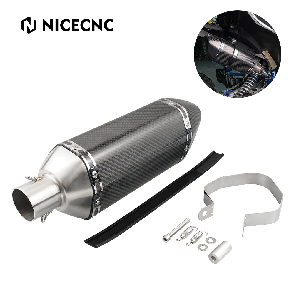 ATV Muffler Slip-On Exhaust Pipe Silencer For Yamaha Raptor 700 700R 2015-2026