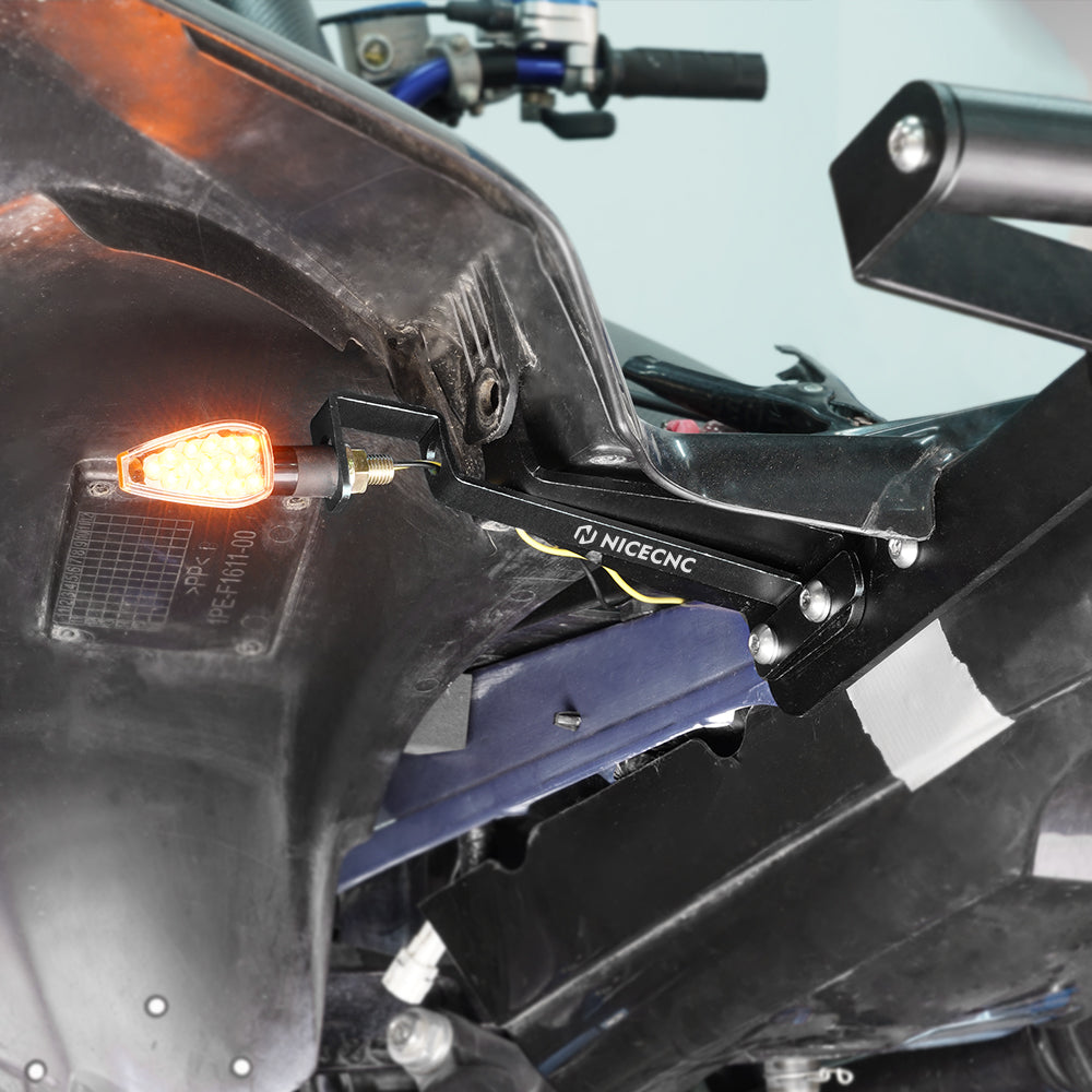 ATV Rear Turn Signal Tail Light Mount Bracket For Yamaha Raptor 700 / R 2013-2026