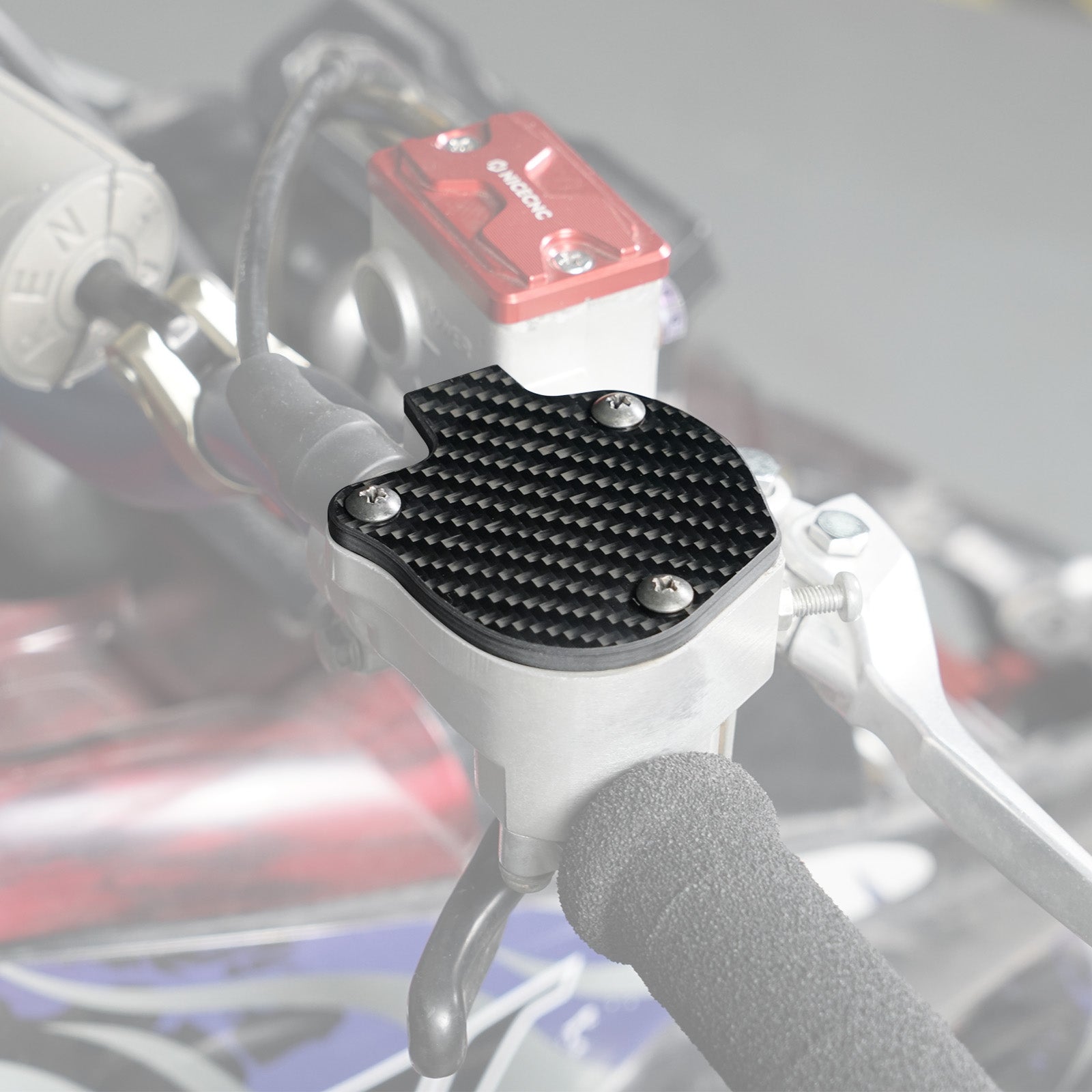 ATV Carbon Fiber Throttle Cover Gear Cap For Yamaha Raptor 700 R YFZ450R 2009-2026