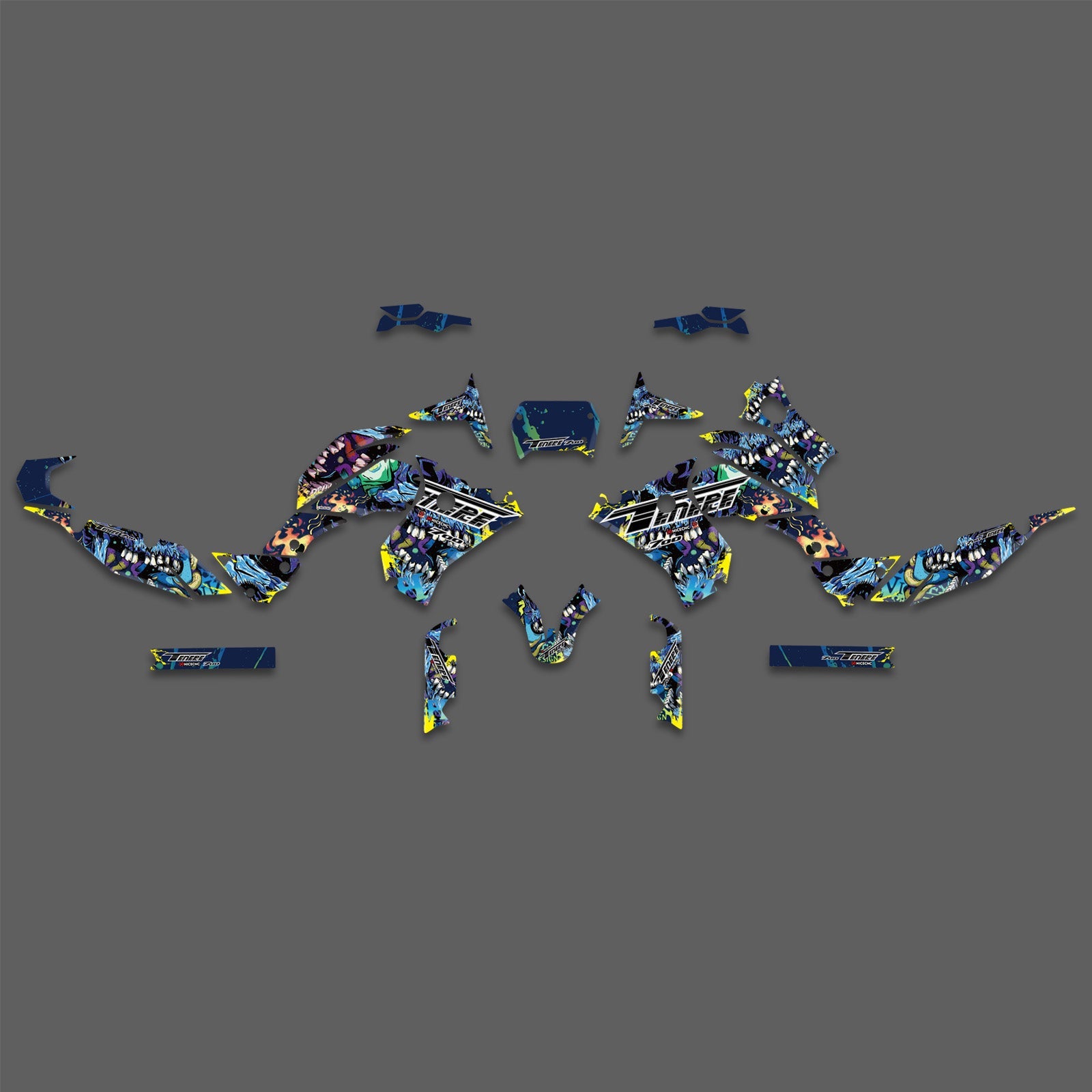 Motorcross Team Decals Stickers Full Graphic Kit For YAMAHA Tenere700 2018-2023