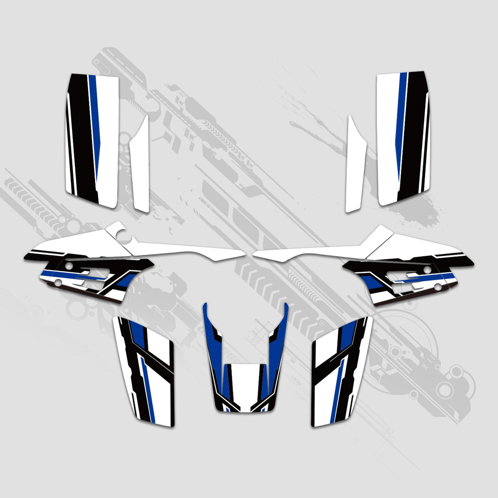 ATV Full Graphics Decals Stickers Kit For Yamaha Warrior 350 1987-2004