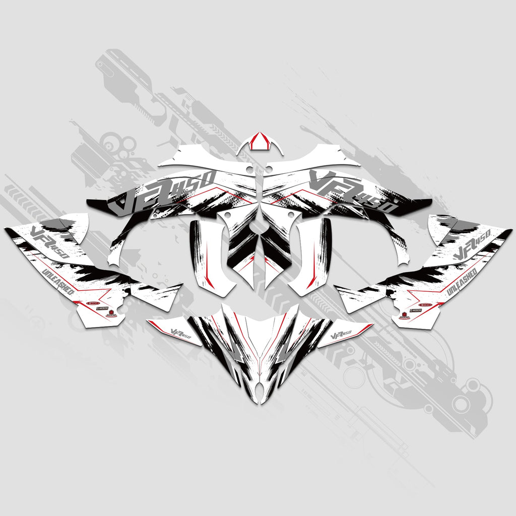 ATV Full Graphics Decals Stickers Kit For YAMAHA YFZ450R 2014-2022