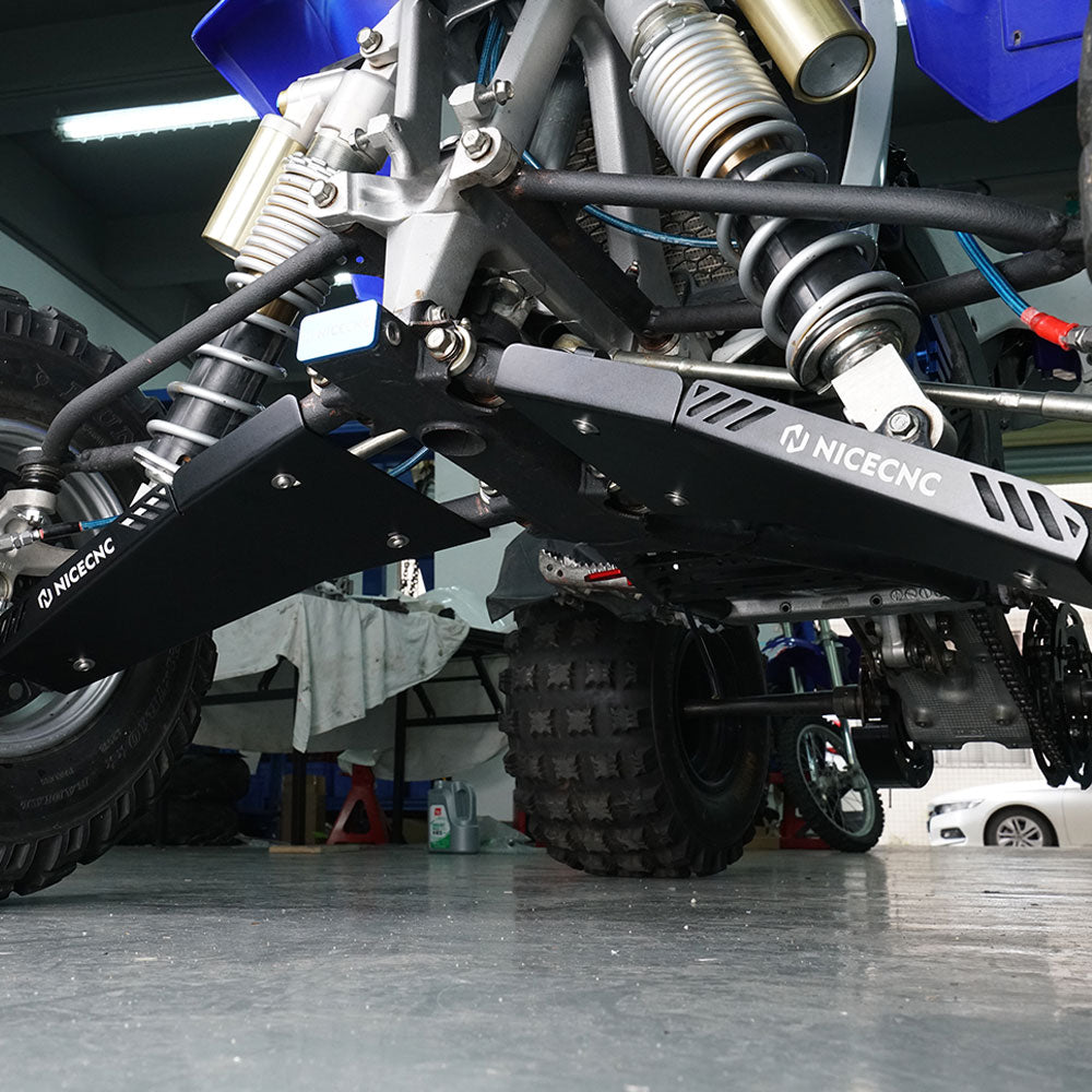 Full Chassis Glide Swing Arm Skid Plate Guard For Yamaha YFZ450R 09-26