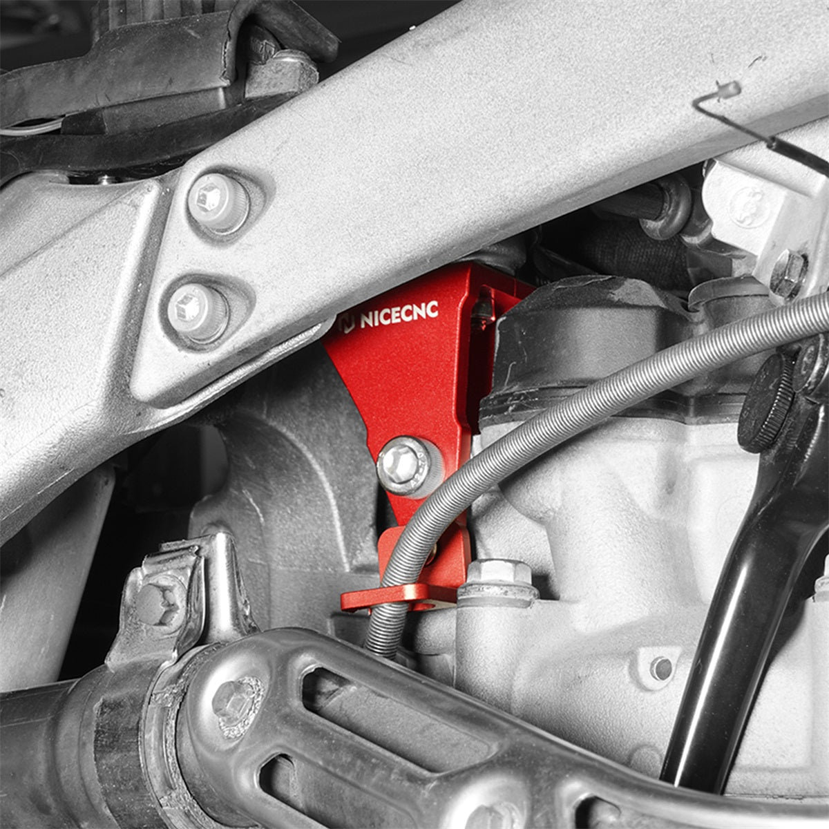 3PCS Engine Stays Mounting Brackets Set For Yamaha YFZ450R 2009-2025