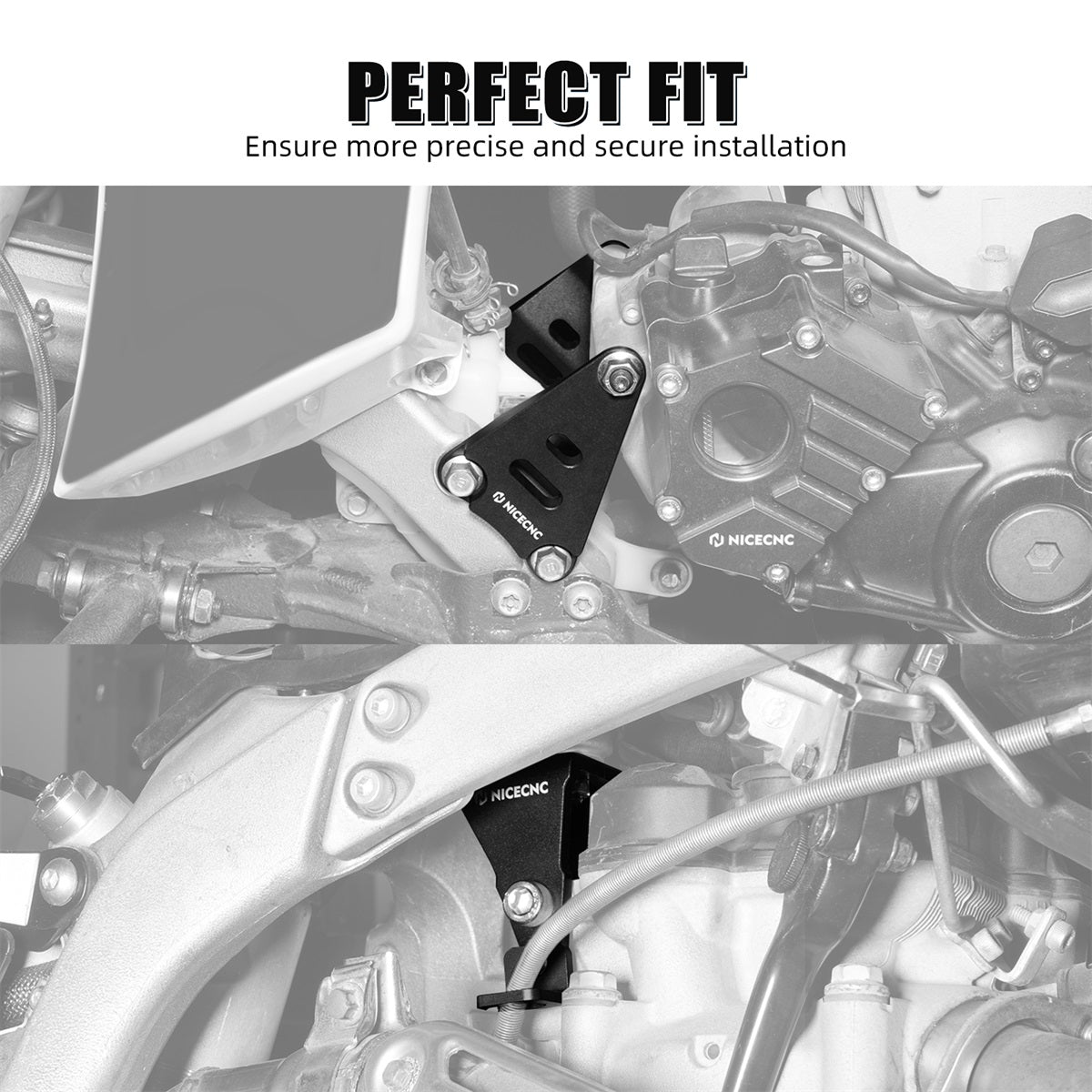 3PCS Engine Stays Mounting Brackets Set For Yamaha YFZ450R 2009-2025
