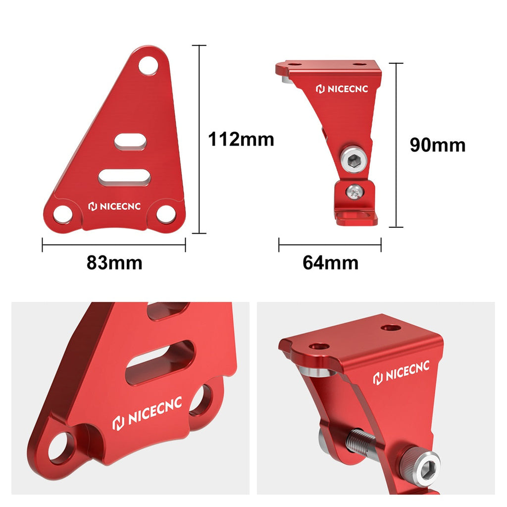 3PCS Engine Stays Mounting Brackets Set For Yamaha YFZ450R 2009-2025