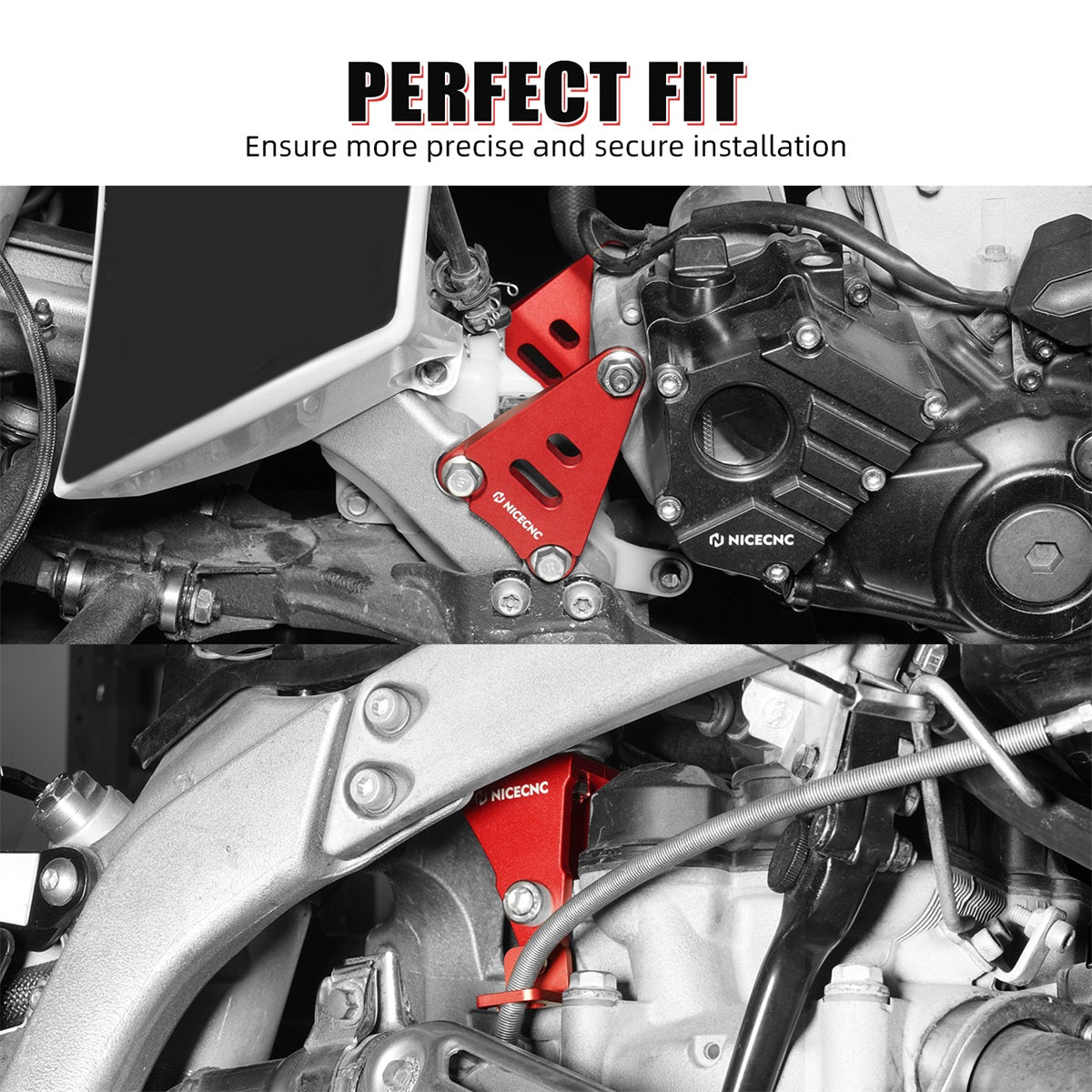 3PCS Engine Stays Mounting Brackets Set For Yamaha YFZ450R 2009-2025