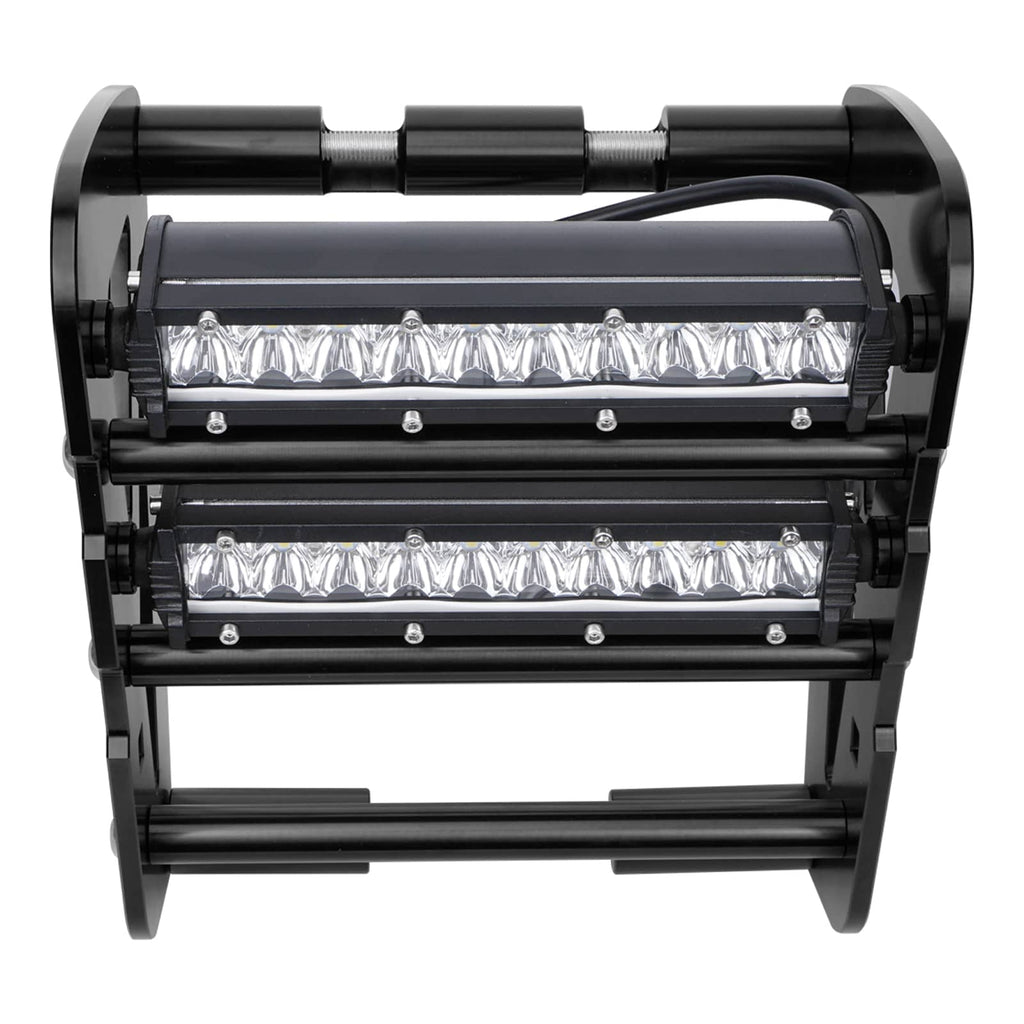 Front Bumper w/LED Dual Lights Bar Kit For Yamaha YFZ450R 2009-2024