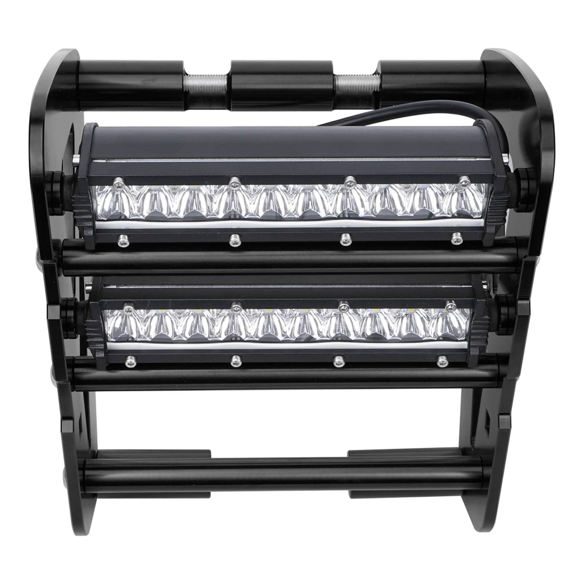 Front Bumper w/LED Dual Lights Bar Kit For Yamaha YFZ450R 2009-2024