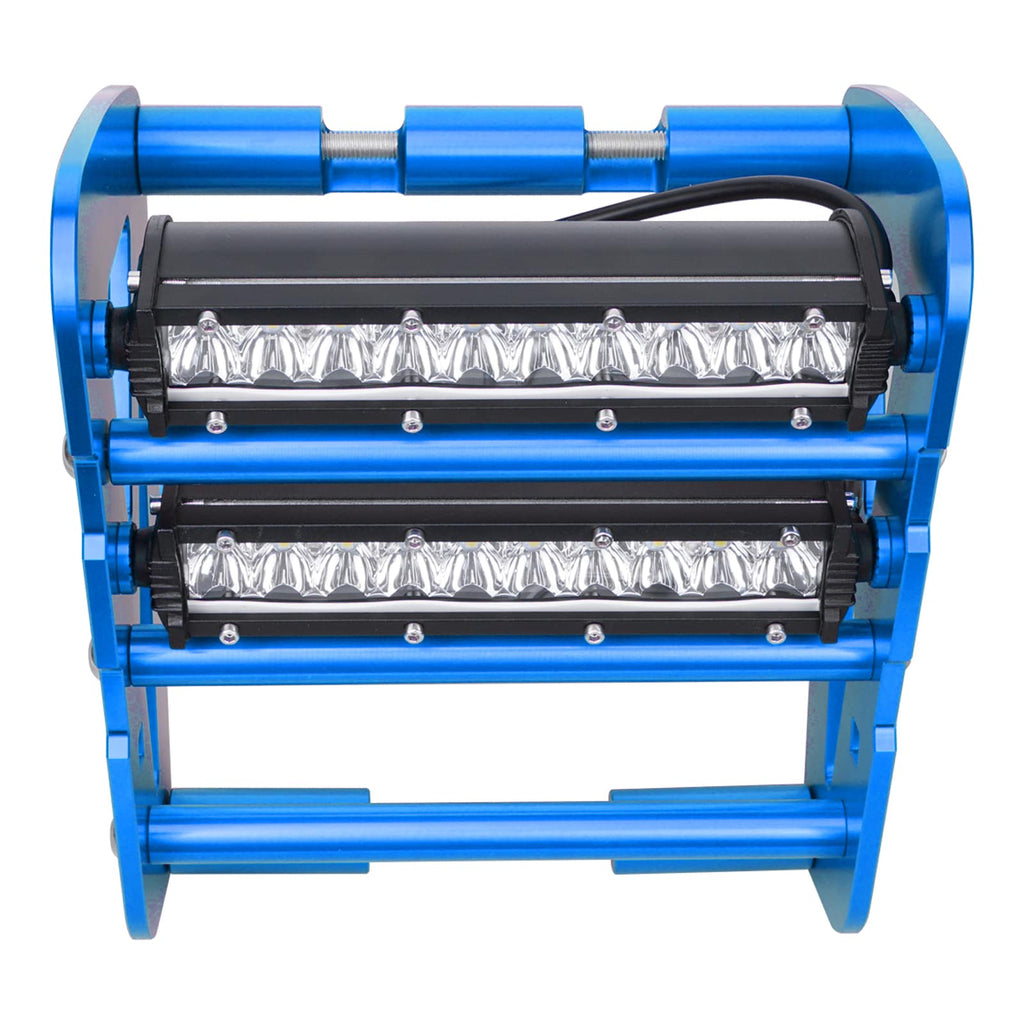 Front Bumper w/LED Dual Lights Bar Kit For Yamaha YFZ450R 2009-2024