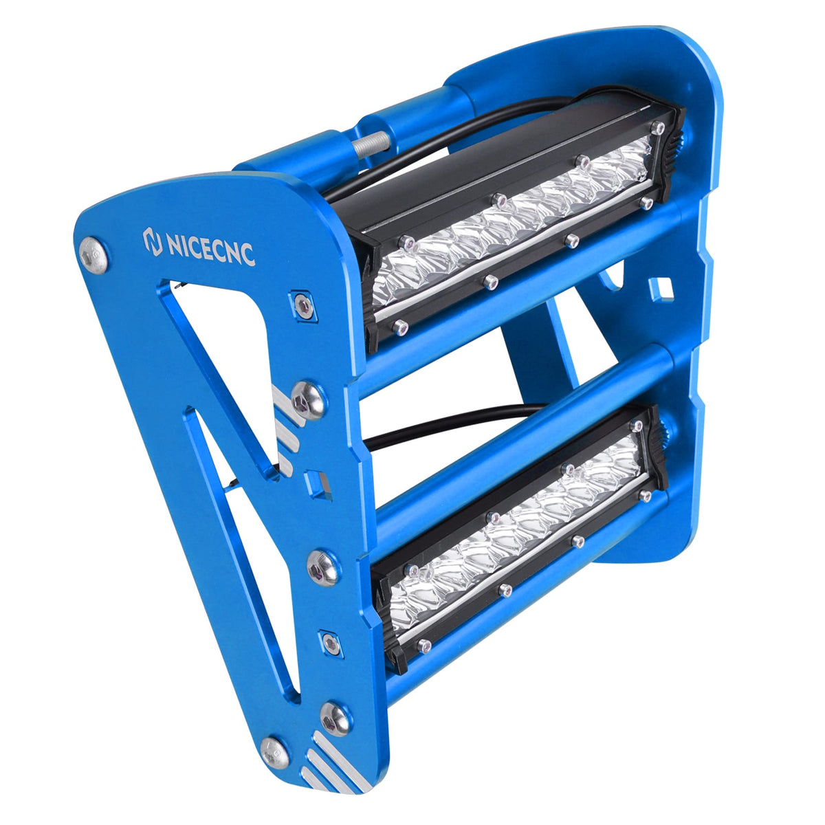 Front Bumper w/LED Dual Lights Bar Kit For Yamaha YFZ450R 2009-2024