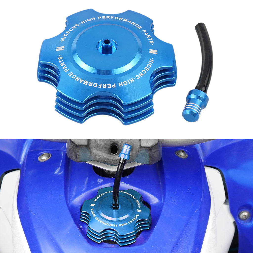 ATV Fuel Tank Gas Cap w/Vent Hose For Yamaha YFZ450R Blaster 200 Banshee 350