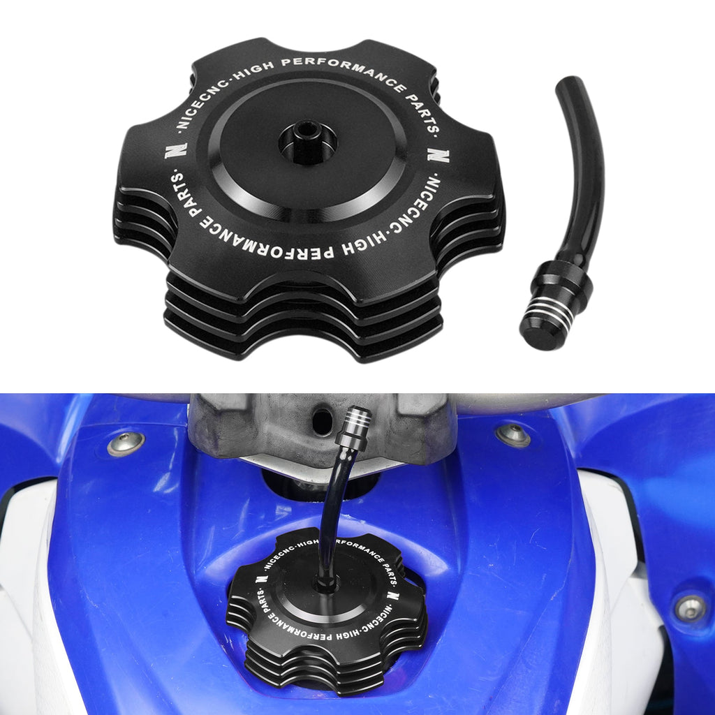 ATV Fuel Tank Gas Cap w/Vent Hose For Yamaha YFZ450R Blaster 200 Banshee 350