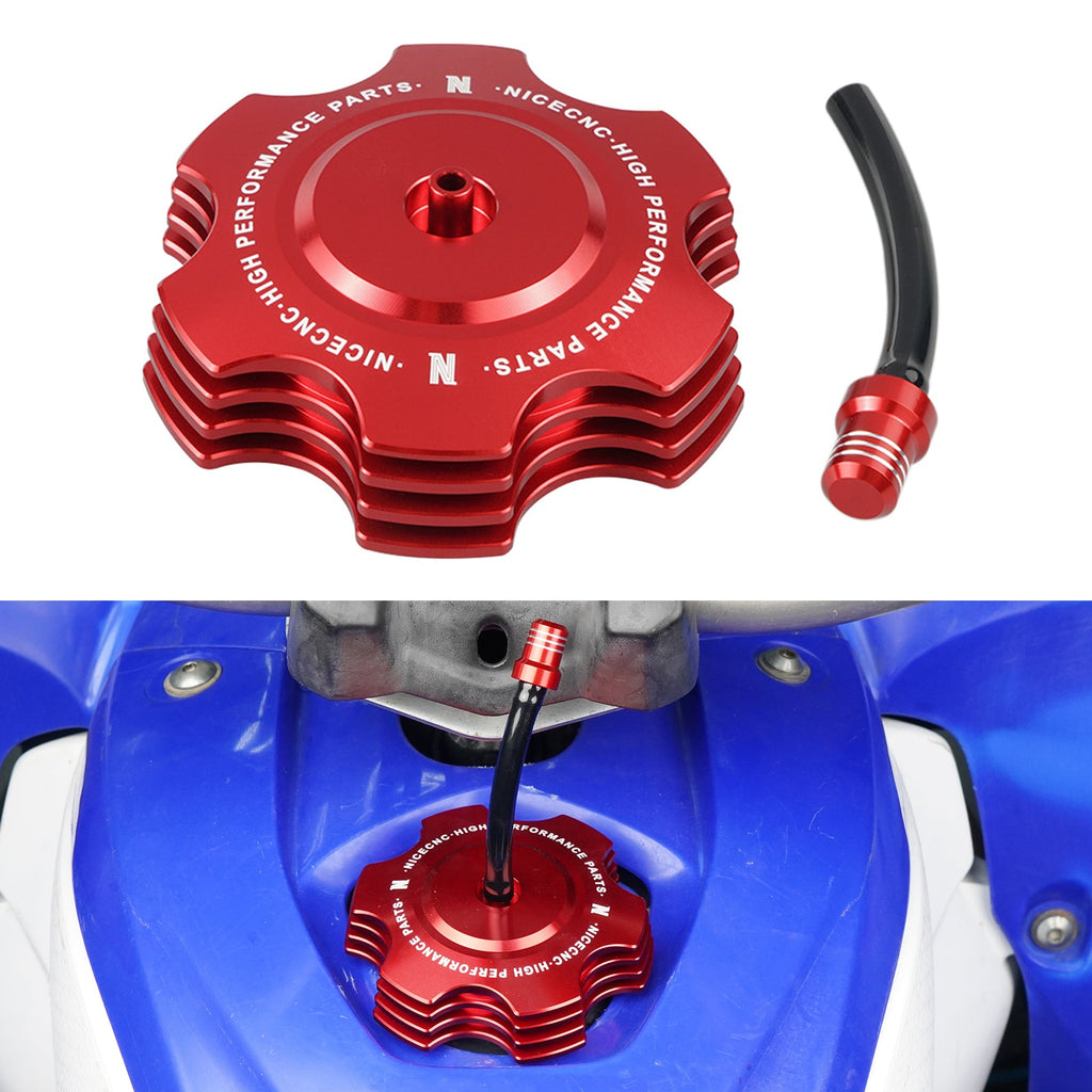 ATV Fuel Tank Gas Cap w/Vent Hose For Yamaha YFZ450R Blaster 200 Banshee 350