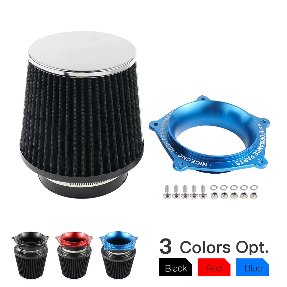 High Flow ATV Air Filter Intake w/ Adapter Kit For Yamaha YFZ450R 2009-2024 Position 1