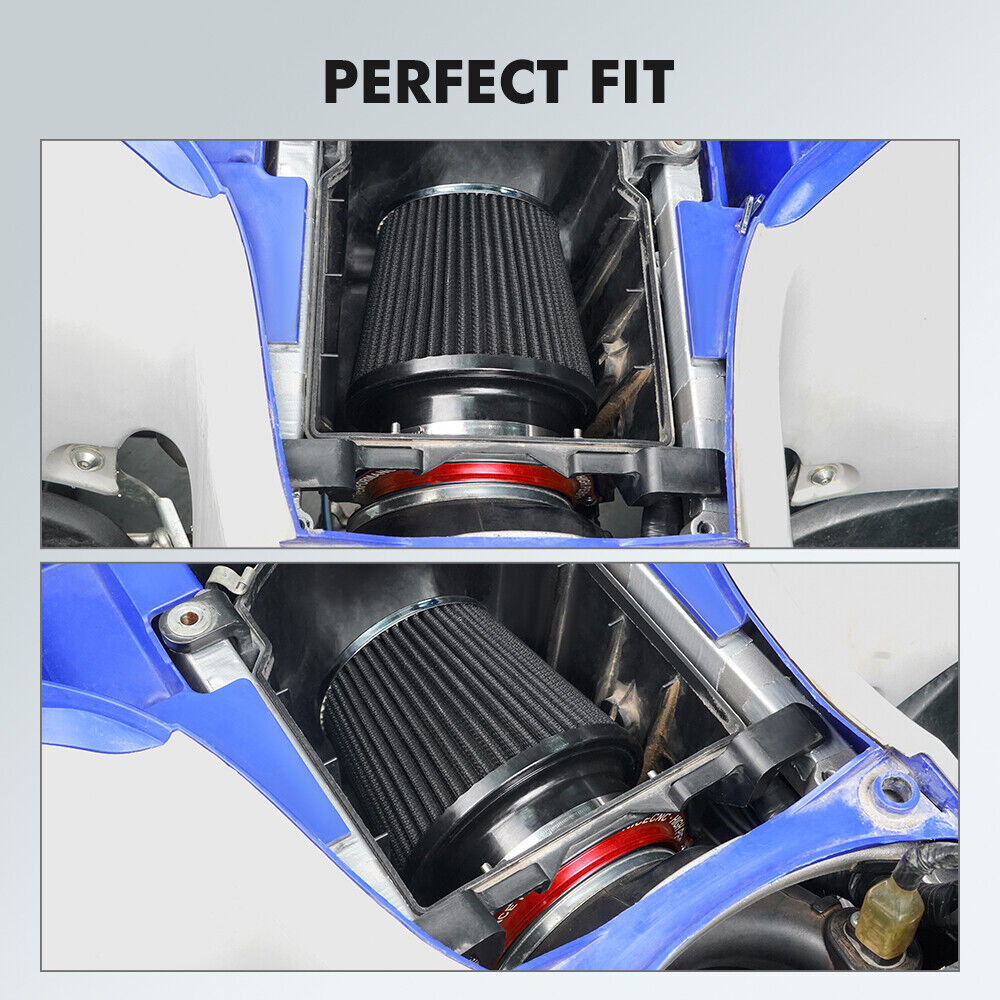 High-Flow Air Filter Intake w/ Adapter Kit For Yamaha YFZ450R 2009-2026