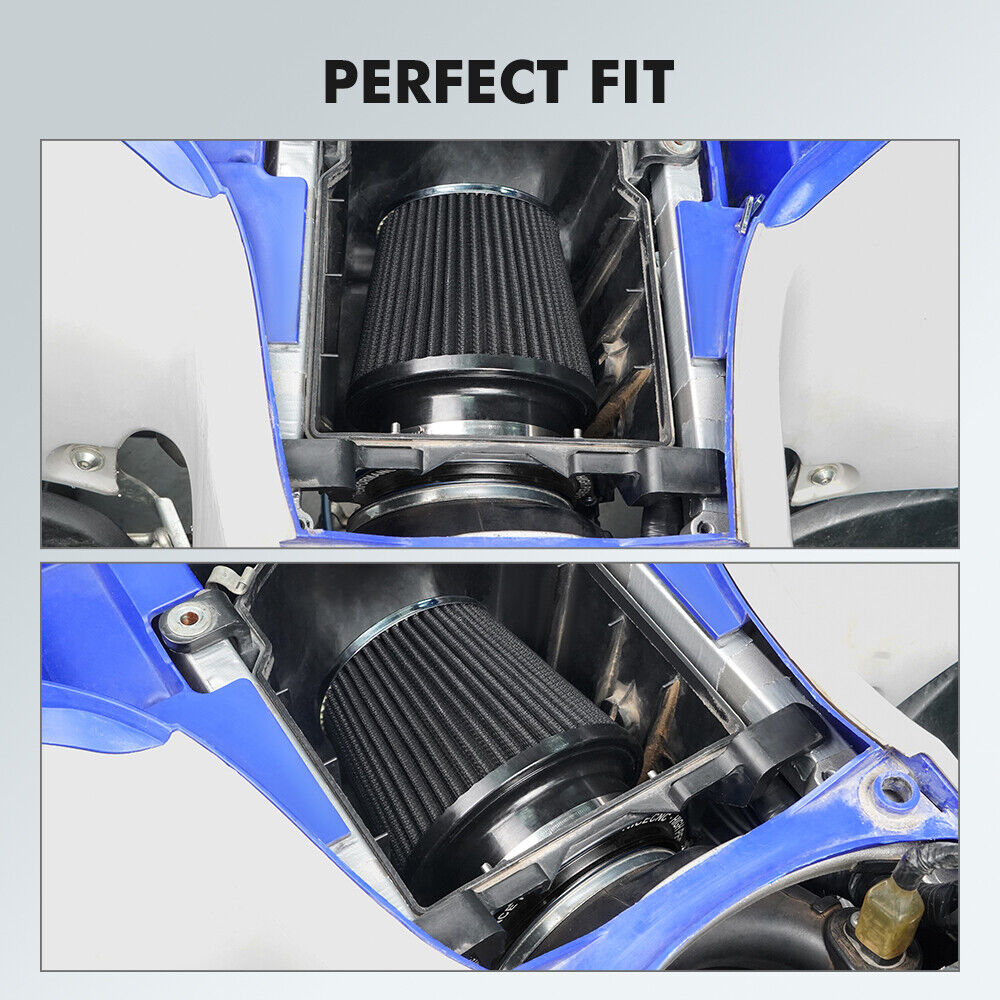 High-Flow Air Filter Intake w/ Adapter Kit For Yamaha YFZ450R 2009-2026
