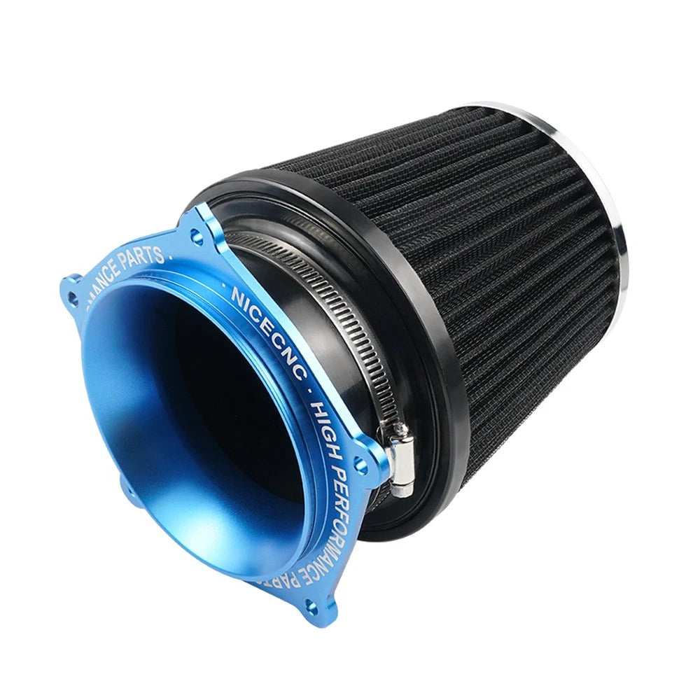 High Flow ATV Air Filter Intake w/ Adapter Kit For Yamaha YFZ450R 2009-2024 Position 6