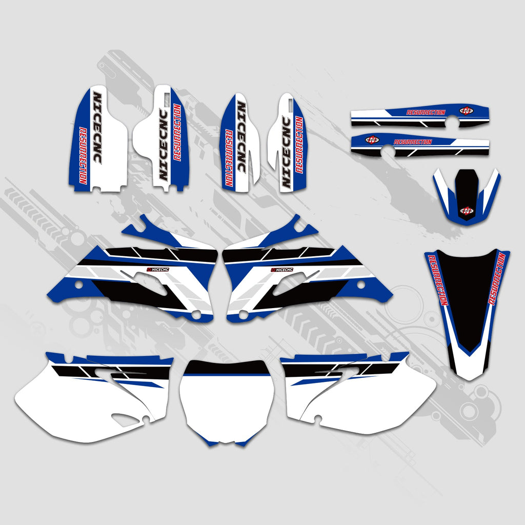 Motorcycle Full Graphics Decals Stickers Set For YAMAHA YZ250F / YZ450F 2006-2009