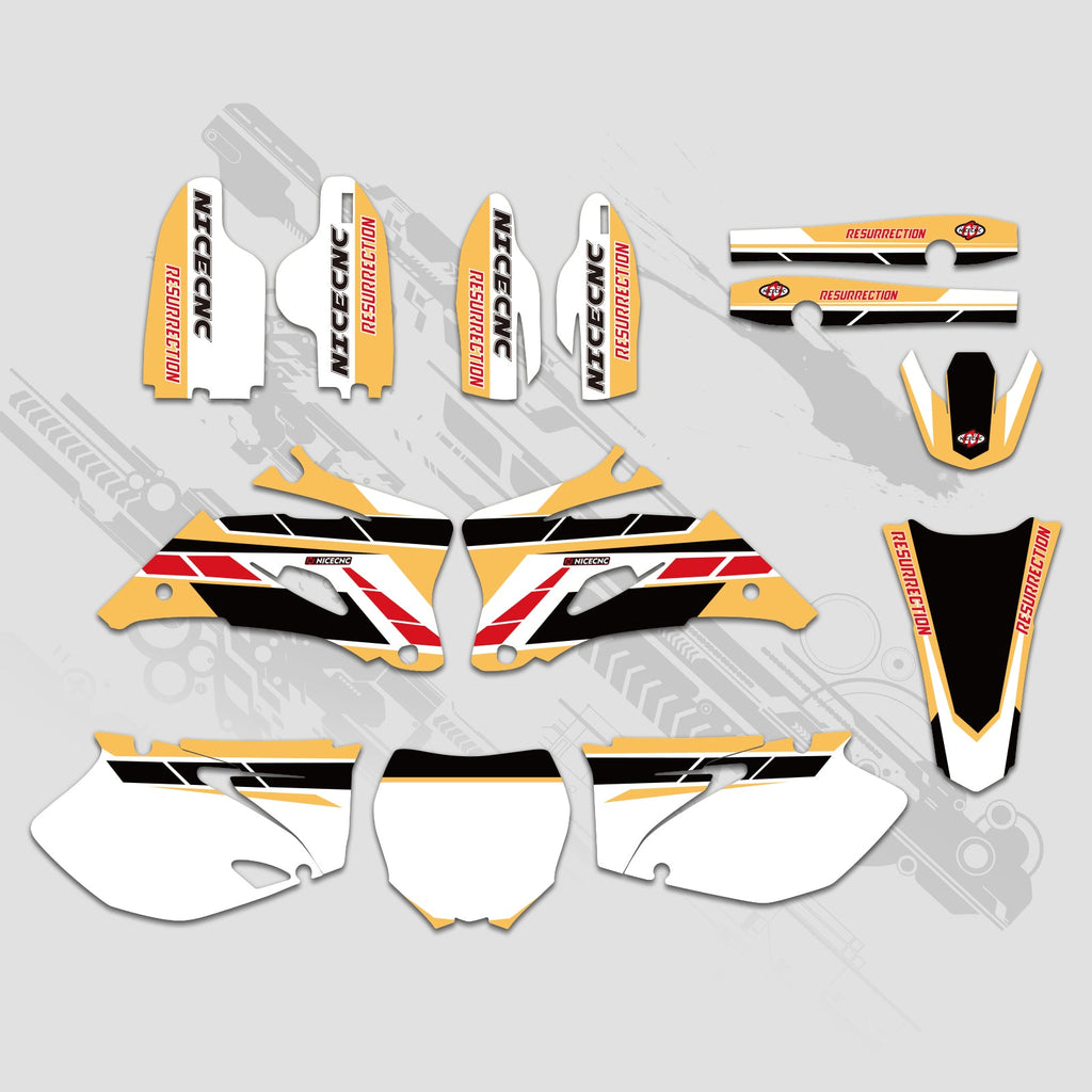 Motorcycle Full Graphics Decals Stickers Kit For YAMAHA YZ250F YZ450F 2006-2009