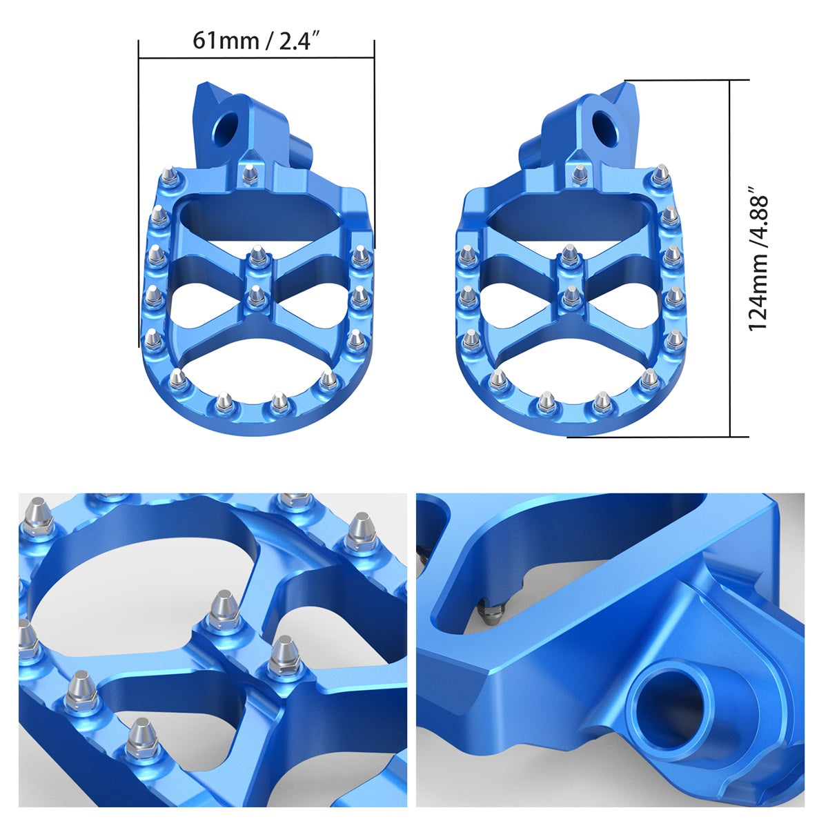 Forged Foot Pegs For Yamaha YZ250F WR450F 24-26 YZ450F 23-26